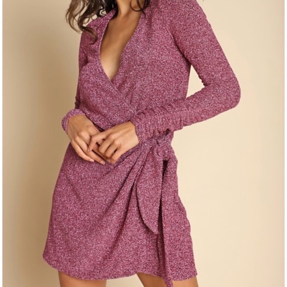 Show Me Your MuMu Dresses & Skirts - Show Me Your MuMu Berry Long Sleeve Dress